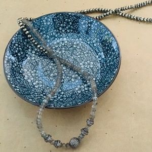 Sheryl Lowe Pyrite and Labradorite Beaded Necklace